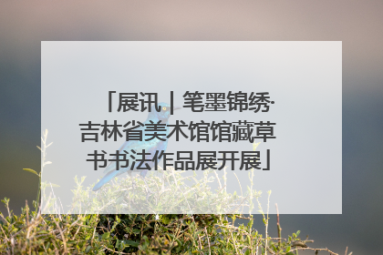 展讯｜笔墨锦绣·吉林省美术馆馆藏草书书法作品展开展