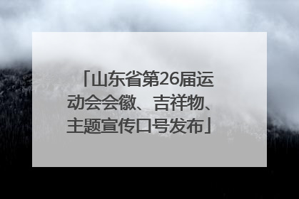 山东省第26届运动会会徽、吉祥物、主题宣传口号发布