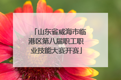 山东省威海市临港区第八届职工职业技能大赛开赛