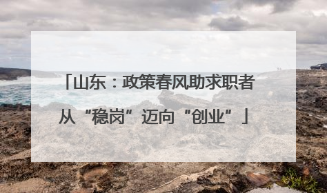 山东：政策春风助求职者 从“稳岗”迈向“创业”
