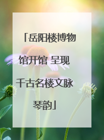 岳阳楼博物馆开馆 呈现千古名楼文脉琴韵