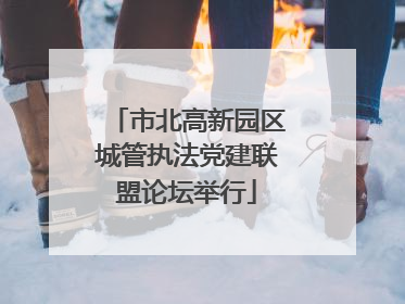 市北高新园区城管执法党建联盟论坛举行