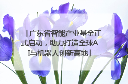广东省智能产业基金正式启动，助力打造全球AI与机器人创新高地