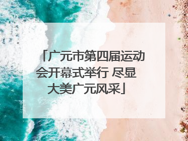 广元市第四届运动会开幕式举行 尽显大美广元风采