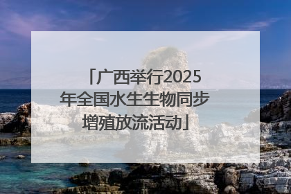 广西举行2025年全国水生生物同步增殖放流活动