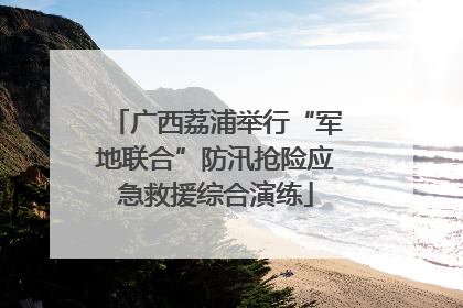 广西荔浦举行“军地联合”防汛抢险应急救援综合演练