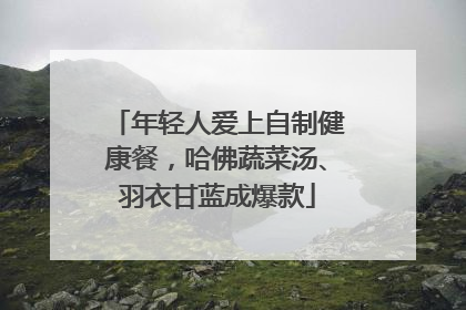 年轻人爱上自制健康餐，哈佛蔬菜汤、羽衣甘蓝成爆款