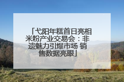 弋阳年糕首日亮相米粉产业交易会：非遗魅力引爆市场 销售数据亮眼