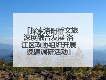 探索洛阳桥文旅深度融合发展 洛江区政协组织开展课题调研活动