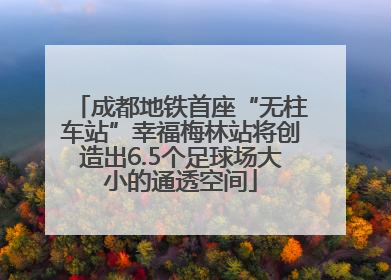 成都地铁首座“无柱车站”幸福梅林站将创造出6.5个足球场大小的通透空间
