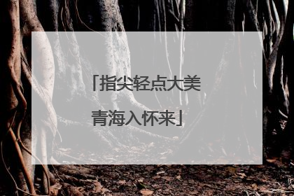 指尖轻点大美青海入怀来