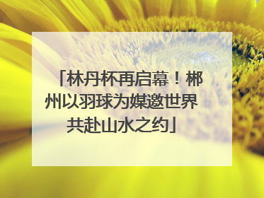 林丹杯再启幕！郴州以羽球为媒邀世界共赴山水之约