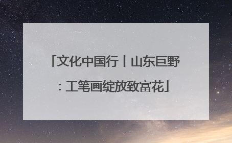 文化中国行丨山东巨野：工笔画绽放致富花