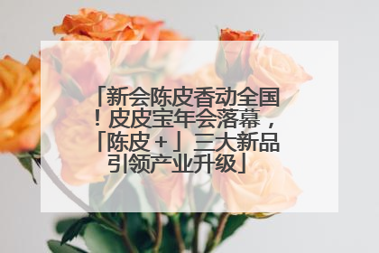 新会陈皮香动全国！皮皮宝年会落幕，「陈皮＋」三大新品引领产业升级