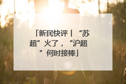 新民快评丨“苏超”火了，“沪超”何时接棒