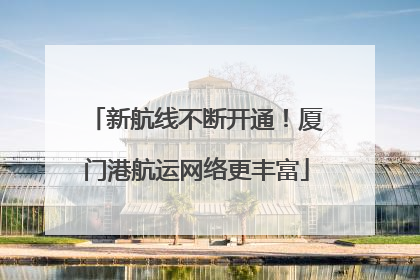 新航线不断开通！厦门港航运网络更丰富