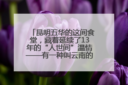 昆明五华的这间食堂，藏着延续了13年的“人世间”温情——有一种叫云南的生活之365天