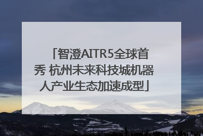 智澄AITR5全球首秀 杭州未来科技城机器人产业生态加速成型