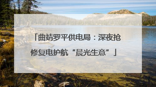 曲靖罗平供电局：深夜抢修复电护航“晨光生意”