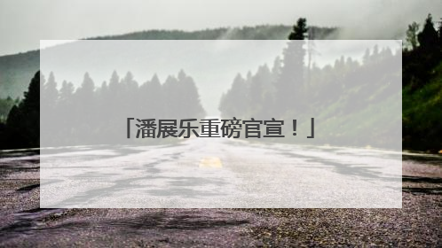 潘展乐重磅官宣！