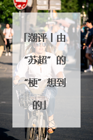 潮评丨由“苏超”的“梗”想到的