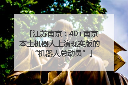 江苏南京：40+南京本土机器人上演现实版的“机器人总动员”