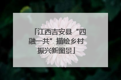江西吉安县“四融一共”描绘乡村振兴新图景