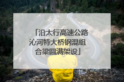 沿太行高速公路沁河特大桥钢混组合梁圆满架设