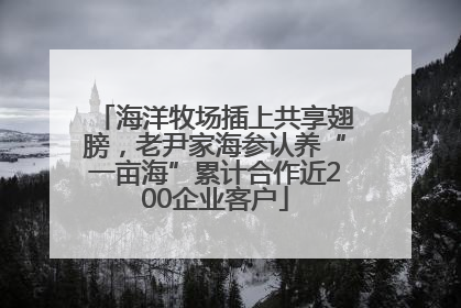 海洋牧场插上共享翅膀，老尹家海参认养“一亩海”累计合作近200企业客户