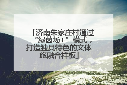 济南朱家庄村通过“绿茵场+”模式，打造独具特色的文体旅融合样板