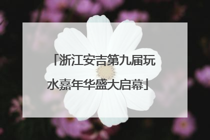 浙江安吉第九届玩水嘉年华盛大启幕