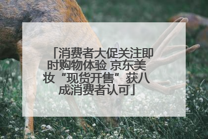 消费者大促关注即时购物体验 京东美妆“现货开售”获八成消费者认可