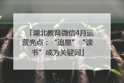 湖北教育微信4月运营亮点：“追星”“读书”成为关键词