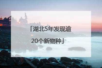 湖北5年发现逾20个新物种