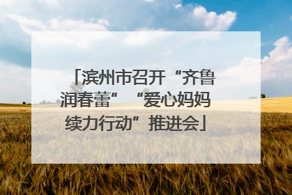 滨州市召开“齐鲁润春蕾”“爱心妈妈续力行动”推进会