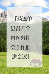 菏泽单县召开全县医务社会工作推进会议