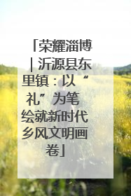 荣耀淄博｜沂源县东里镇：以“礼”为笔 绘就新时代乡风文明画卷