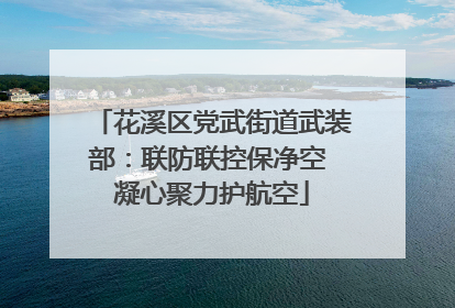 花溪区党武街道武装部：联防联控保净空 凝心聚力护航空