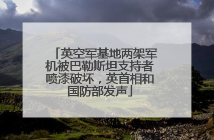英空军基地两架军机被巴勒斯坦支持者喷漆破坏，英首相和国防部发声