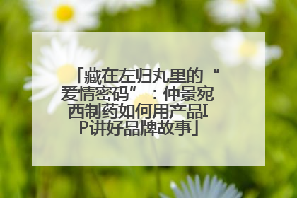 藏在左归丸里的“爱情密码”：仲景宛西制药如何用产品IP讲好品牌故事