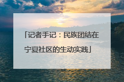 记者手记：民族团结在宁夏社区的生动实践