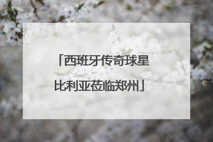 西班牙传奇球星 比利亚莅临郑州
