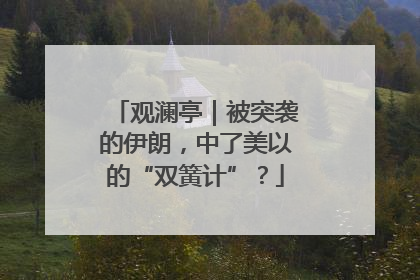 观澜亭｜被突袭的伊朗，中了美以的“双簧计”？