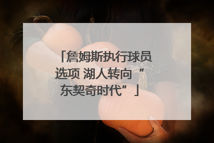 詹姆斯执行球员选项 湖人转向“东契奇时代”