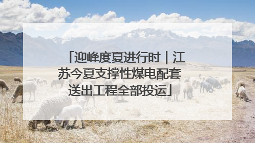 迎峰度夏进行时｜江苏今夏支撑性煤电配套送出工程全部投运