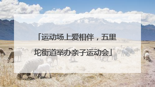 运动场上爱相伴，五里坨街道举办亲子运动会