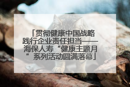 贯彻健康中国战略 践行企业责任担当——海保人寿“健康主题月”系列活动圆满落幕