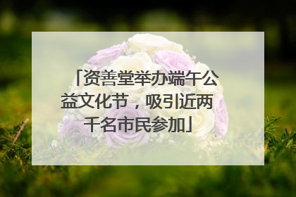 资善堂举办端午公益文化节，吸引近两千名市民参加