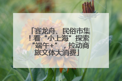赛龙舟、民俗市集！看“小上海”探索“端午+”，拉动商旅文体大消费