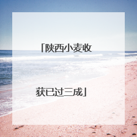 陕西小麦收获已过三成